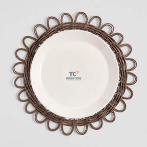 Wholesale Nice Design Handwoven <b>Rattan</b> <b>Placemats</b> <b>Rattan</b> <b>Placemat</b> Home Decoration Made in Vietnam - Product Image 3