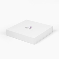 Logo personnalisé Luxe Etui rigide Conseil 3C Emballage électronique Blanc Forme de livre Carton rigide Boîtes cadeaux en carton