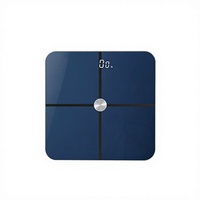 Balance connectée de précision 50g certifiée CE RoHS FDA, rechargeable par USB, avec logo personnalisé, couleur bleu foncé