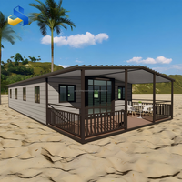 Casa Contenedor Expandible - Vivienda Móvil Portátil Prefabricada, Villa Prefabricada con Dormitorios para Oficina en Casa, Panel Sándwich Resistente