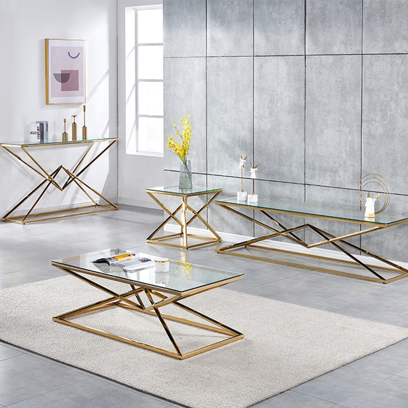Sliver luxury Coffee table for sale table modern living room furniture