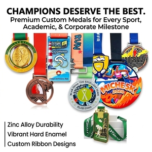 Médailles sportives personnalisées de forme irrégulière avec boîte cadeau, impression de logo individuelle pour les événements de hockey, cyclisme, baseball et course à pied - Product Image 4