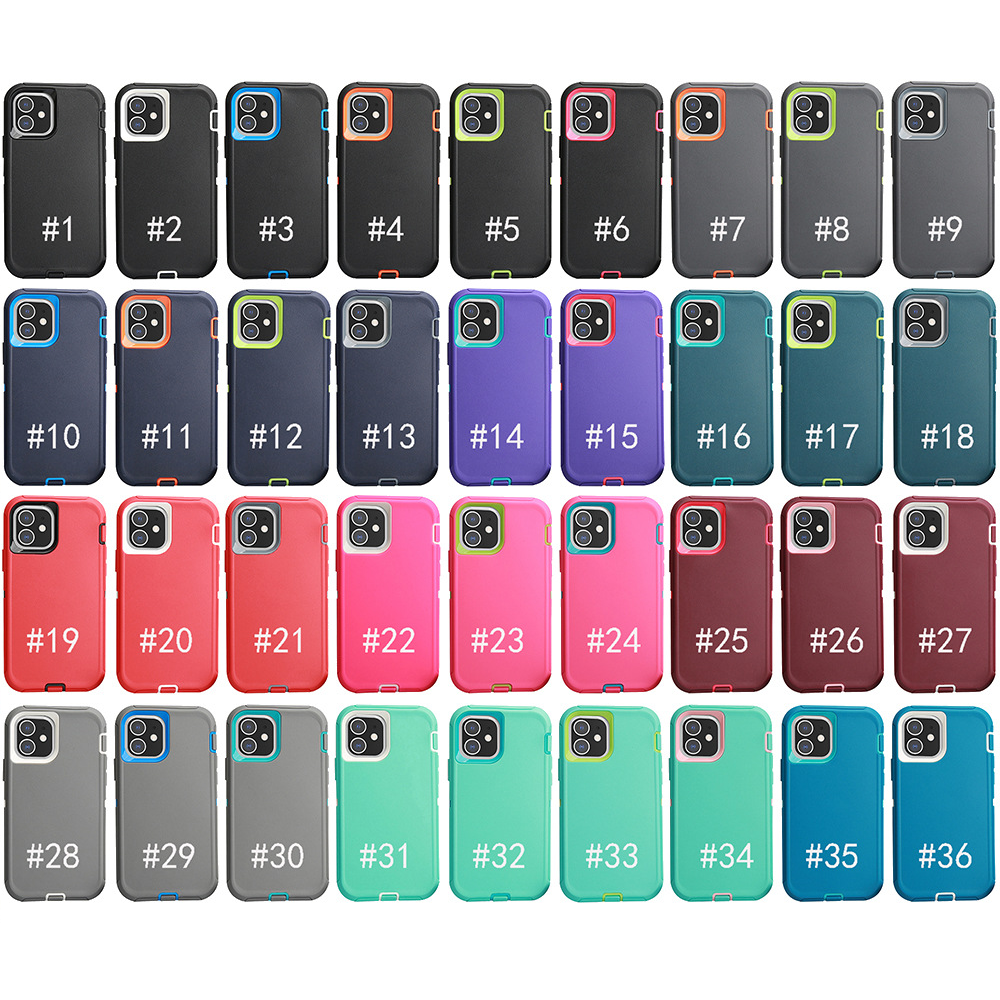 Mixed color defender case+opp bag