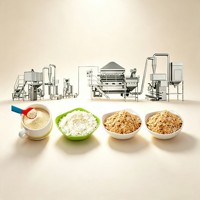 Professional Instant Oatmeal Production Line Automatic Nutritious Cereal Flakes Making Machine Price