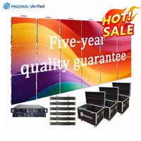 Sistema de Video Wall LED Completo de Alta Resolución 4K, Pantalla LED Interior de 4x8m 4x3m para Stand de Exhibición