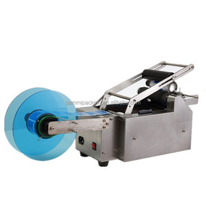 Étiqueteuse de bureau électrique pour bouteilles rondes et canettes <span class=keywords><strong>en</strong></span> <span class=keywords><strong>aluminium</strong></span>/étiqueteuse Application alimentaire - Product Image 1