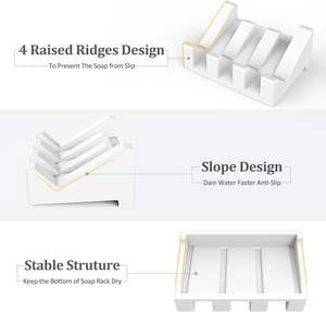 Support de Savon en Silicone Auto-drainant Effet Cascade pour Douche et Salle de Bain - Product Image 4