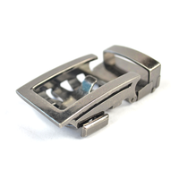 Carosung Boucles pour hommes en argent antique gravées avec logo personnalisé Ceintures magnétiques à cliquet Boucle de ceinture automatique en métal