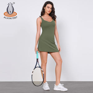 Abito da donna con motivo a tinta unita con motivo a forma di nuvola con reggiseno incorporato pantaloncini da Tennis <span class=keywords><strong>Mini</strong></span> abito da Tennis fornitore all'ingrosso <span class=keywords><strong>Online</strong></span> - Product Image 6