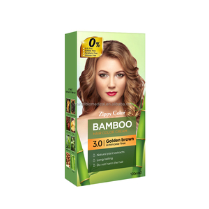 Crème colorante capillaire permanente noire au charbon de bambou Zippy Color, sans ammoniaque, couvre les <span class=keywords><strong>cheveux</strong></span> gris, vente en gros - Product Image 5