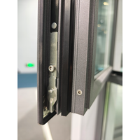 Ventanas Abatibles Modernas Bastion de Aleación de Aluminio con Doble Capa de Vidrio, Ventana Abatible con Pantalla Antirrobo, Aislamiento Térmico, Energy Star