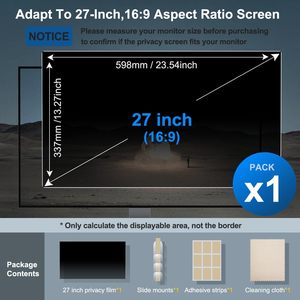 Protector de Pantalla de Privacidad de 14 Pulgadas 310x174mm para Pantalla de Portátil con Protección Anti-Espía y Anti-Luz Azul - Product Image 6