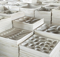 Moules en silicone modernes pour placage mural en pierre artificielle