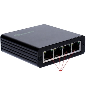 Lekuo External USB 3.0 to 4-Ports Gigabit <b>Ethernet</b> <b>Adapter</b> RTL8153 Chipset Wired for Desktop/Servers & Embedded Systems Stock US - Product Image 1