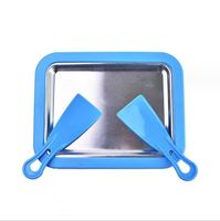 Plaque à rouleaux de crème glacée en acier inoxydable avec 2 spatules réutilisables pour une préparation facile de crème glacée roulée maison - Ice Roller