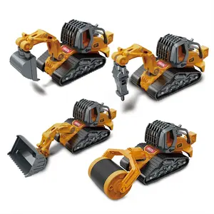 EPT Logo personnalisé 4 en 1 Camion en métal moulé sous pression Machines <span class=keywords><strong>de</strong></span> construction Véhicules <span class=keywords><strong>de</strong></span> <span class=keywords><strong>chantier</strong></span> Voiture Ensemble <span class=keywords><strong>de</strong></span> jouets à friction pour enfants - Product Image 6