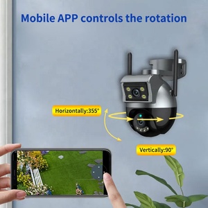 Produsen penjaga naga grosir HSC027 lensa ganda deteksi gerakan keamanan Pan-Tilt PTZ jaringan IP CCTV kamera WiFi - Product Image 6