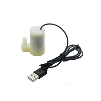 Pompe à eau submersible portable à faible pression, moteur sans balais USB 5V DC super silencieux, sortie 7 mm, hydroponique, aquarium, circulation