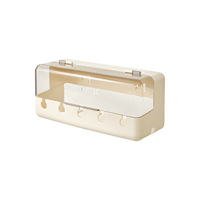 Boîte de rangement pour câbles suspendus, organisateur de fils, boîte de rangement pour cordon d'alimentation, étui de rangement pour fils, organisateur de chargeur anti-poussière pour bureau