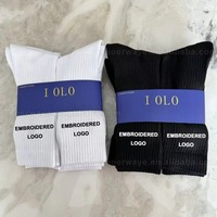Paquete de 6 Pares de Calcetines Deportivos Unisex para Todas las Temporadas, Antideslizantes, Desodorantes, con Diseño Bordado, Calcetines de Punto