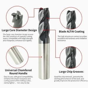 High Precision HRC60 Tungsten Carbide Corner Radius <strong>End</strong> <strong>Mill</strong> 4 Edge for Steel CNC Machining Customized - Product Image 6