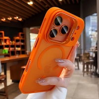 Nouvelle coque magnétique mate Casepro 2026 pour iPhone 18/17 Pro avec béquille dissimulée et protection intégrée pour l'objectif de l'appareil photo