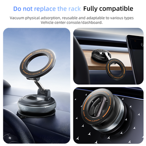 Support de téléphone universel pour voiture SD03 avec ventouse en silicone 360° °   Support magnétique rotatif pour téléphone portable sur tableau de bord de voiture - Product Image 3
