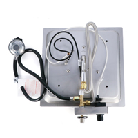 Nouveau kit de brûleur de foyer carré système de combustion au gaz équipement de chauffage extérieur