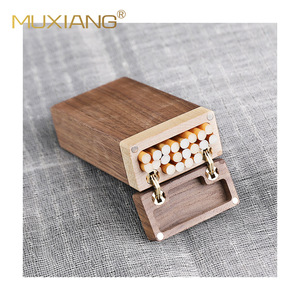 Woody Scent Wooden Cigarette Case Rectangular Flip Top Handmade Solid Wood For Men And Women - Product Image 5