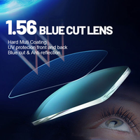 Rx Lab 1.499/1.56/1.60/1.67 Lentilles ophtalmiques à revêtement progressif de forme libre Photo gris bleu coupe UV420