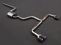 Diffuseur de pare-chocs arrière avec tuyaux d'échappement performants embouts de silencieux d'échappement pour Audi A3 mis à niveau vers S3 Kit de carrosserie d'accessoires de voiture