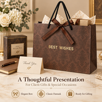 Personnalisez vos cadeaux d'affaires avec des sacs cadeaux à nœud en ruban de qualité supérieure et logo personnalisé pour la reconnaissance des clients d'entreprise