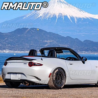 Pour Mazda MX5 Miata ND RF Style LMS Aileron de coffre en fibre de carbone et fibre de verre non peint, type bec de canard, accessoire de course