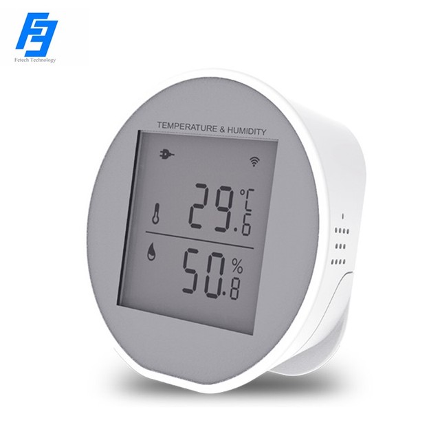 2026 WiFi Temperature Humidity Sensor TUYA Smart Life Product Visible LCD Screen Monitor Automatic Alarm Smart Voice Control
