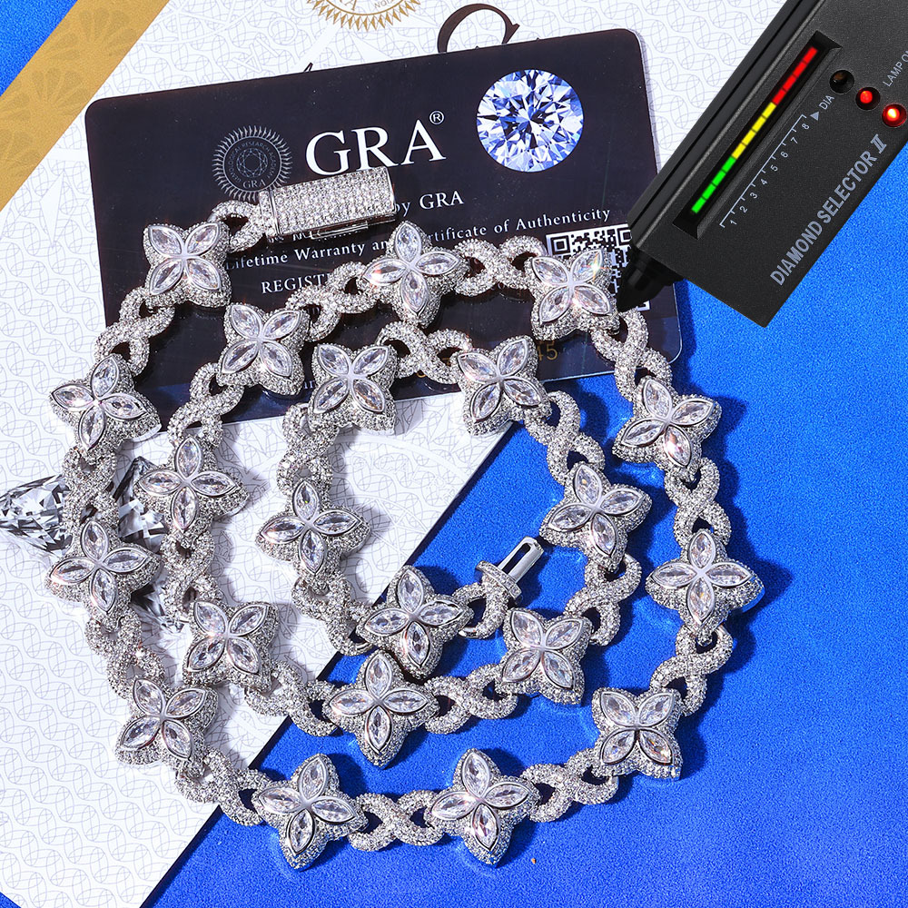 Diamante blanco plateado