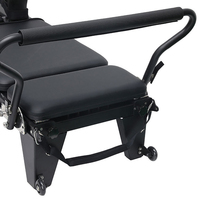 Máquina de Pilates Reformer Profesional de Aleación de Aluminio Negra, Plegable, Equipo Completo para el Hogar, EIGFOH PR003