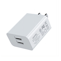 Chargeur mural USB double port rapide 5V 2A 10W avec protection OTP/OVP et logo personnalisé