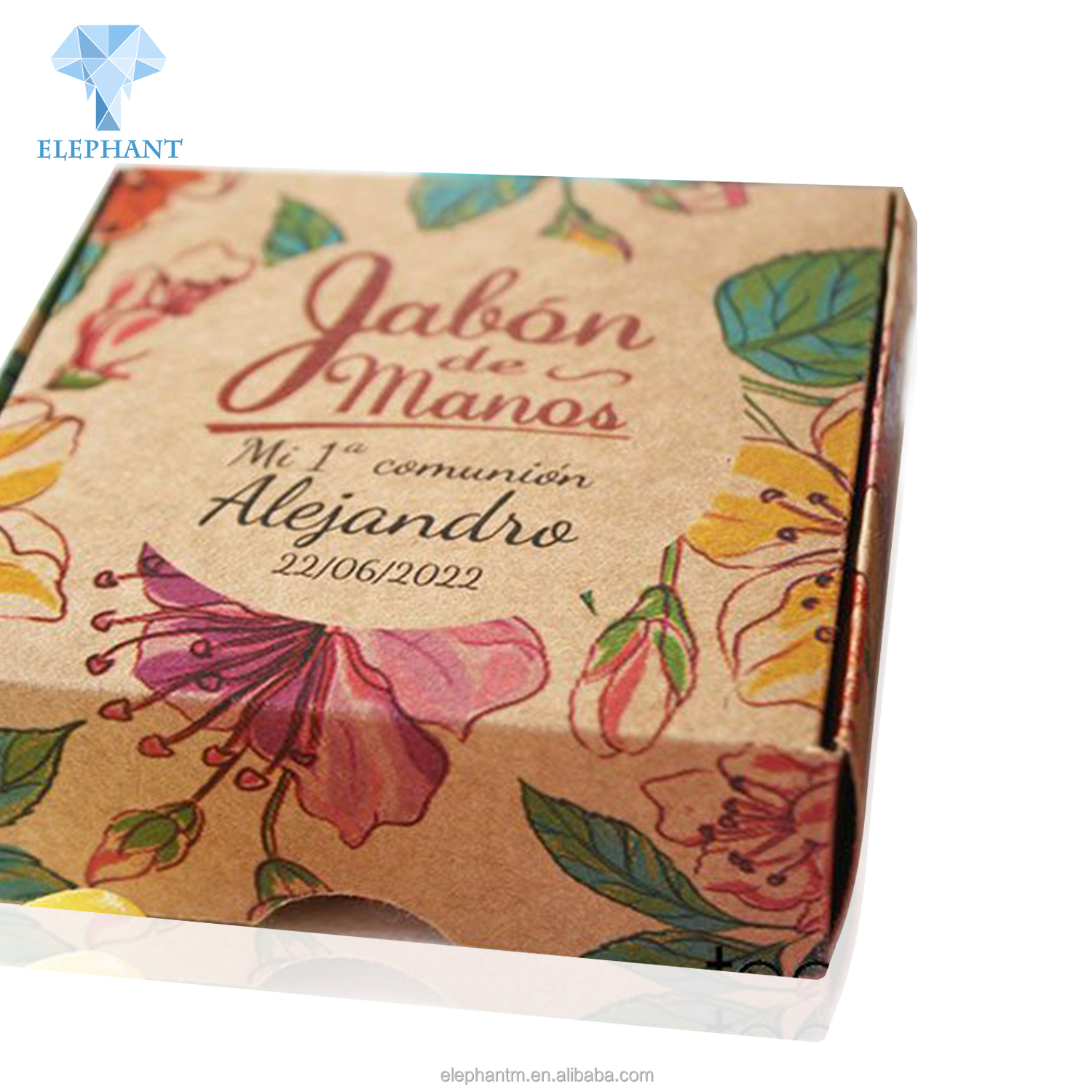 Custom Logo Kraft Paper Candle Gift Card Box Folding Packaging