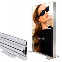 Cadre SEG double face en alliage d'aluminium pour boîte lumineuse LED suspendue au plafond pour affichages publicitaires intérieurs - Fabricant