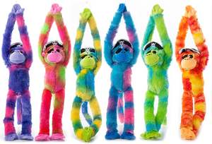 צעצועי בעלי חיים ממולאים בהתאמה אישית קטיפה פיראט דוב תמנון גן חיות צבעוני פיראט קוף עצלן חיות ממולאות צעצועי קטיפה לילדים - Product Image 5