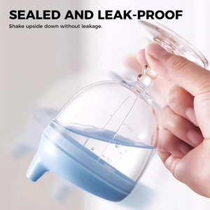 Gobelet à vin pour bébé de 150 ml avec couvercle en silicone, tasse à boisson anti-déversement pour apprenants avec couvercle à sortie d'air, gobelets en plastique - Product Image 2