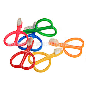 Cepillo de dientes infantil con cerdas suaves en forma de tijera, colorido, limpieza manual para niños - Product Image 3