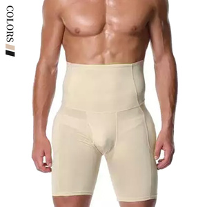 Coussinets de contraction abdominale à taille haute pour hommes Contorsions des fesses Sous-vêtements modelants Boxer Briefs - Product Image 2