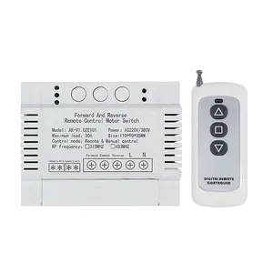 AC 220V 380V 2 Canais 1000m Motor Avançado e Reverso Fonte de Alimentação da Bomba de Água Controle Remoto Sem Fio