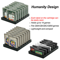 Support universel pour cartouches de jeu 14-en-1 pour GBA/GBC, support d'affichage pour cartouches de jeu Game Boy Advance