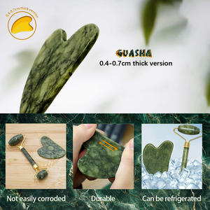 BeautifulGHM crioterapia hielo verde Jade rodillo Gua Sha masajeador facial cristales curativos naturales herramientas para relajación de bienestar - Product Image 3