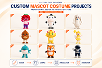 Costume de Mascotte Animale Pompier Personnalisé OEM ODM pour Adulte en EVA – Unisexe, pour Événements Promotionnels et de Sécurité – Fabricant