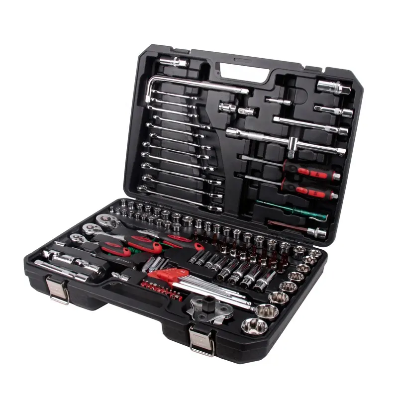 KAFUWELL SS13125A 125PCS Professional Steel Vehicle Spanner Tools Auto Combination Tool Wrench Set Of Hardware Car Repair Tools