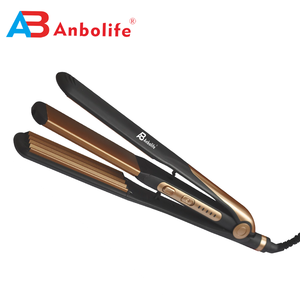 Lisseur électrique Anbolife 2-<span class=keywords><strong>en</strong></span>-1 pour cheveux raides et ondulés avec plaques <span class=keywords><strong>en</strong></span> céramique, garantie 1 an pour usage domestique et hôtelier - Product Image 1
