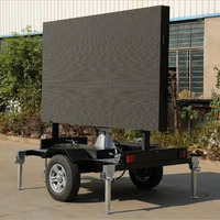 Écran LED mobile numérique extérieur étanche pour véhicule, camion, remorque, prix d'usine, personnalisé, 1080P, luminosité 5000cd